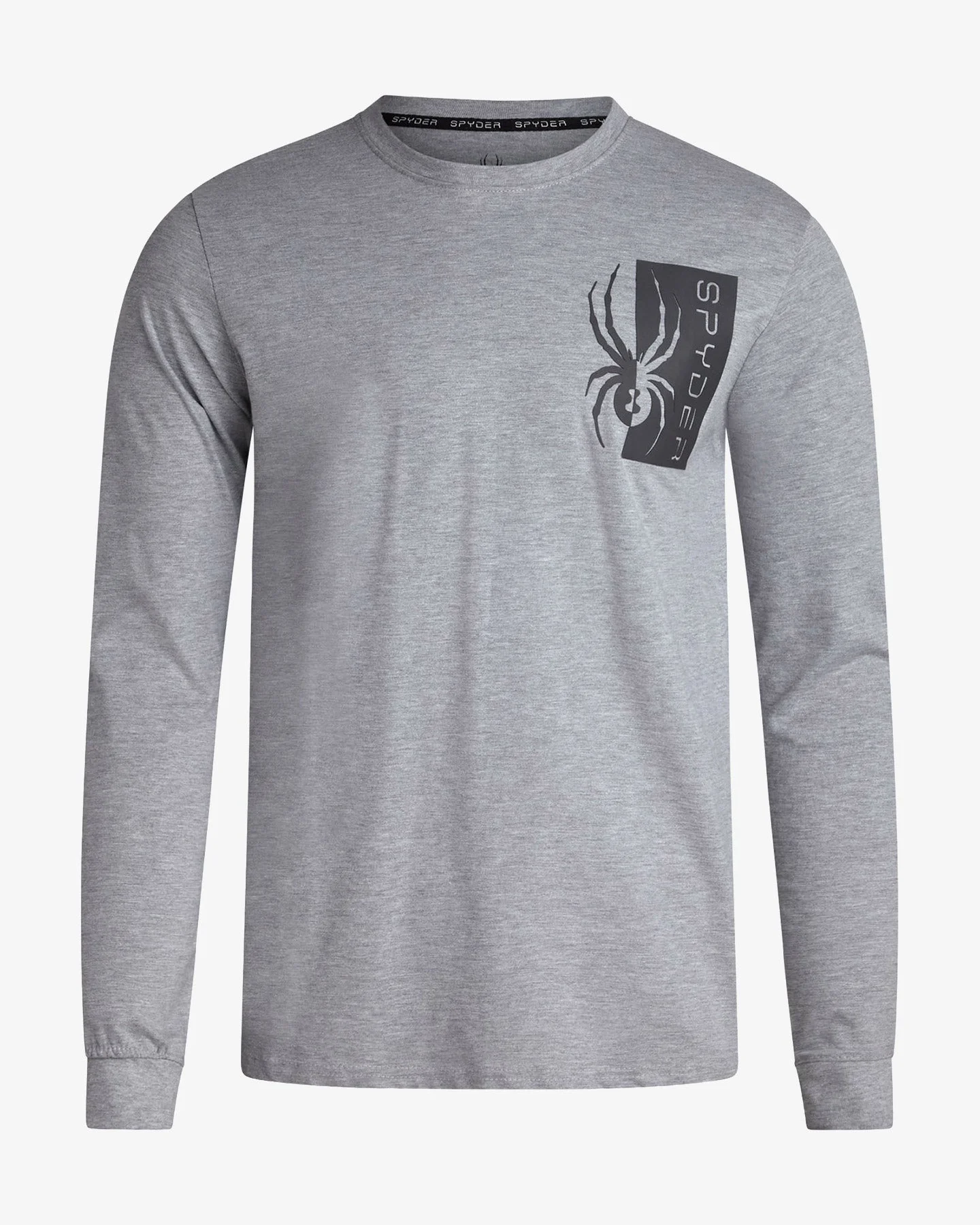 Men's Split Logo Long Sleeve - Heather Gray - 1