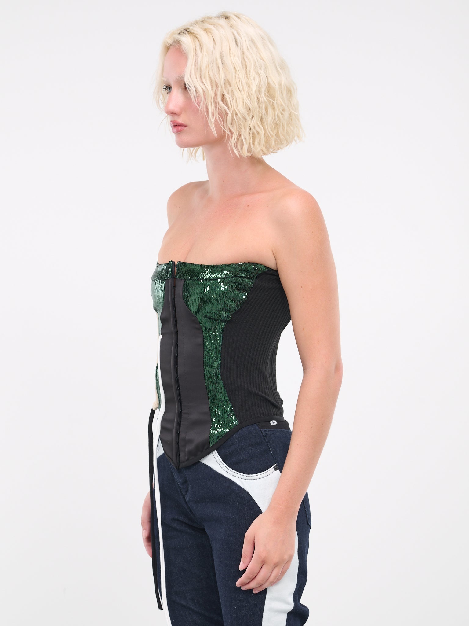 Deconstructed Sequin Corsage - 2