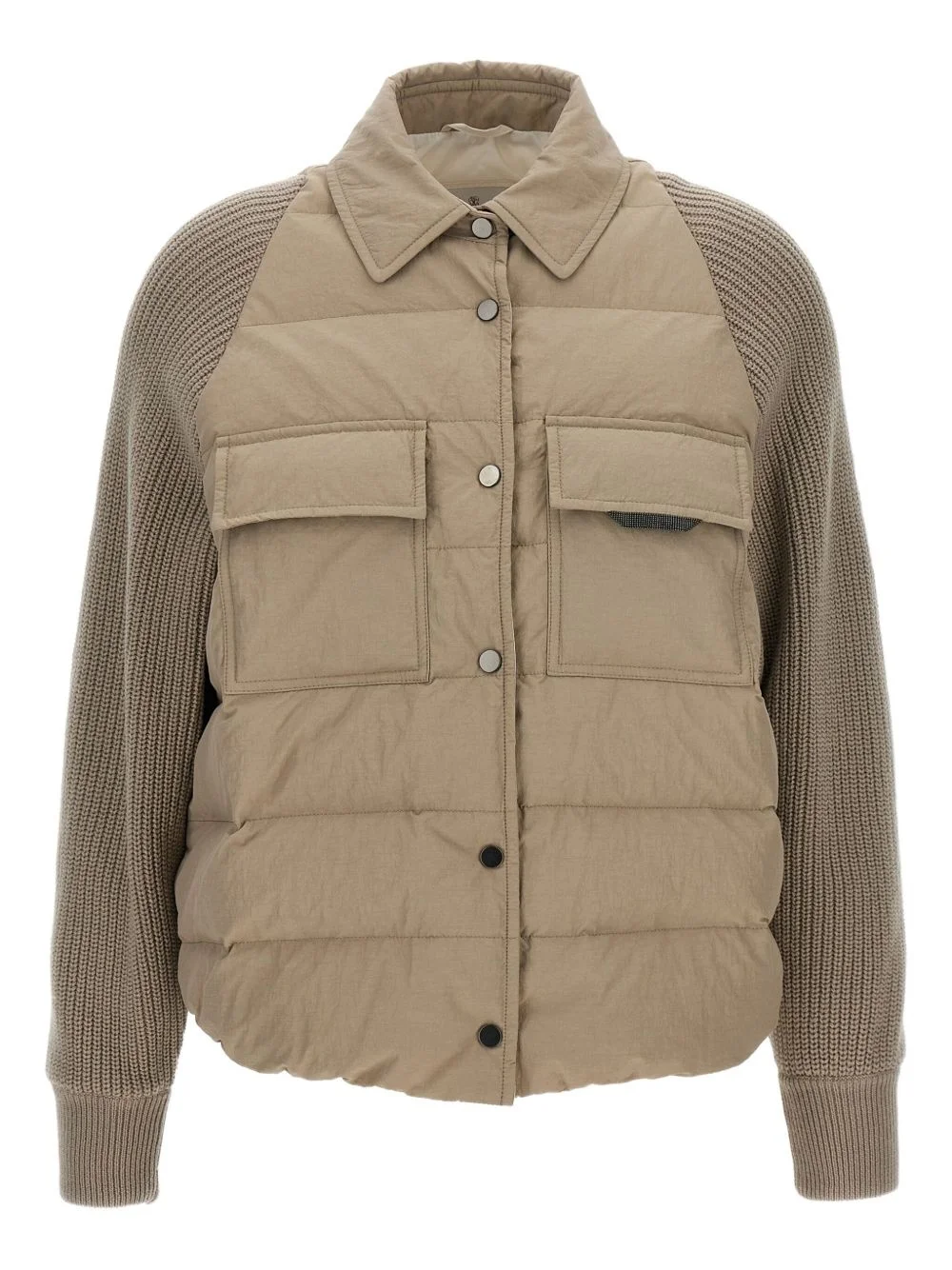 quilted padded jacket - 1