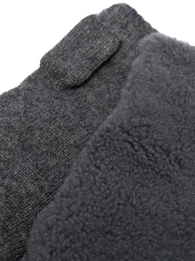 Yves Salomon shearling-trim mittens outlook