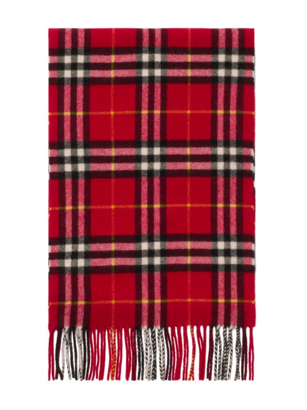 checkered cashmere scarf - 2
