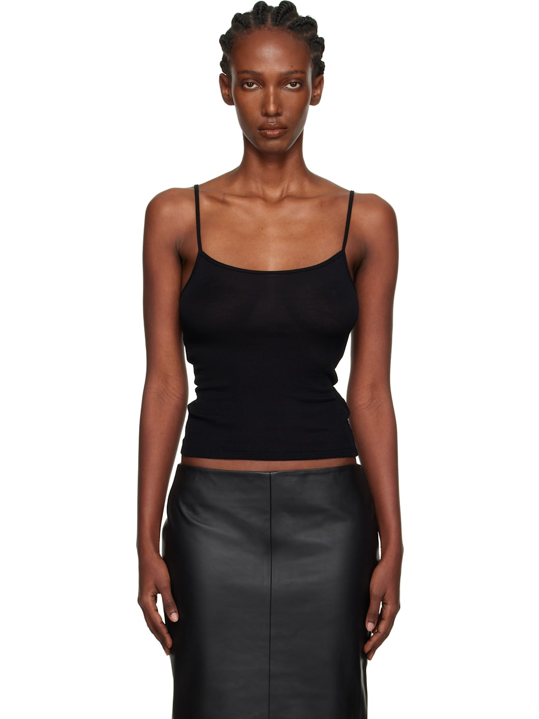 Black Wool Baby Camisole - 1