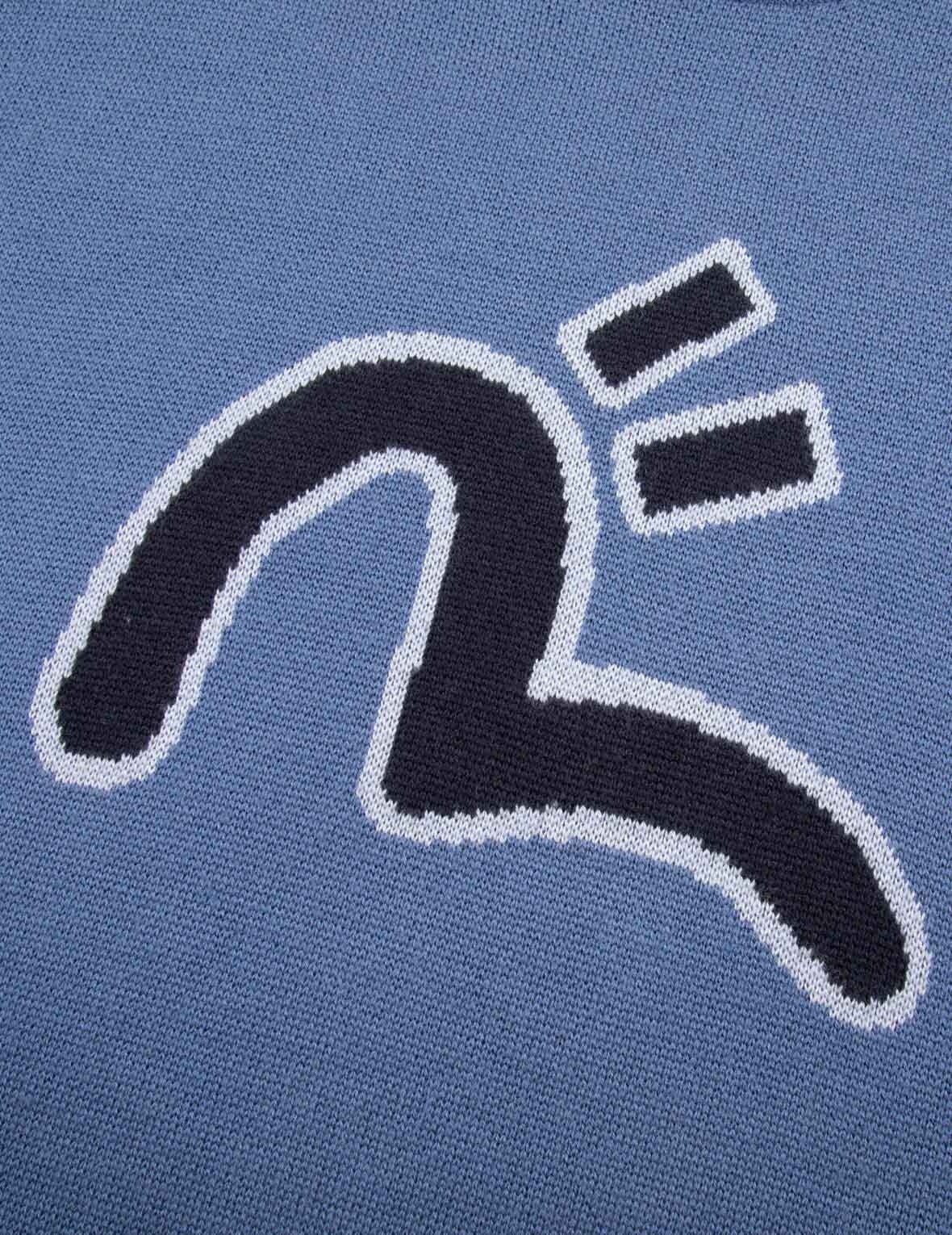 SEAGULL AND DARUMA INTARSIA RELAX FIT KNIT SWEATER - 8