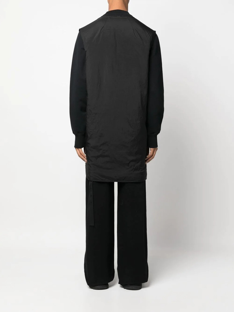 logo-print sleeveless coat 4