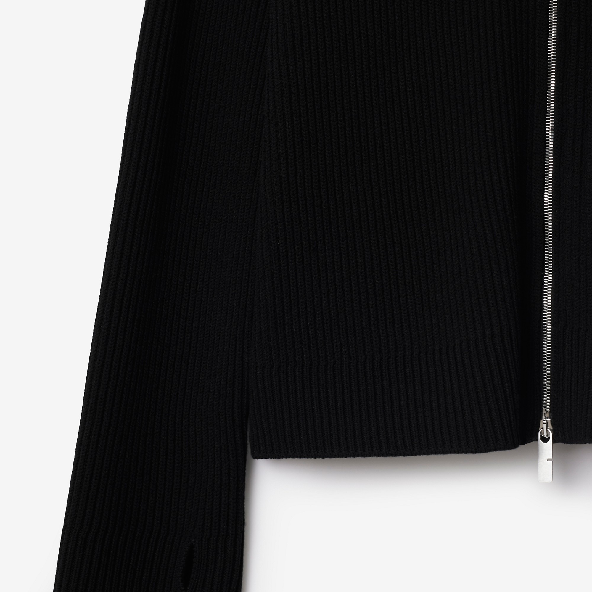 Wool Blend Zip Sweater - 6