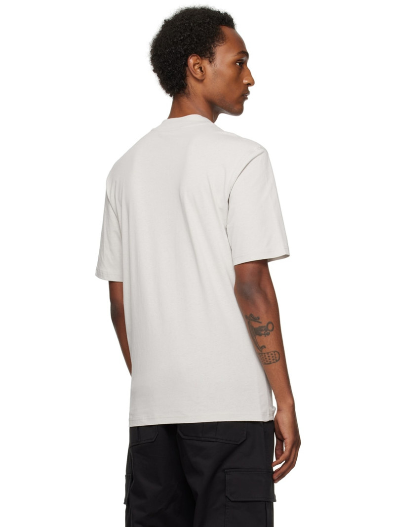 Gray Embroidered T-Shirt 3