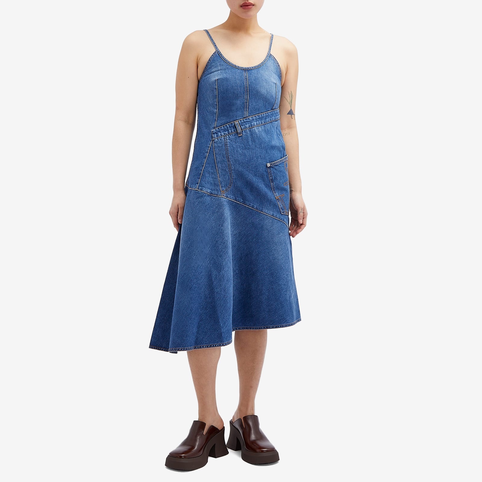 JW Anderson Twisted Strappy Denim Dress - 4