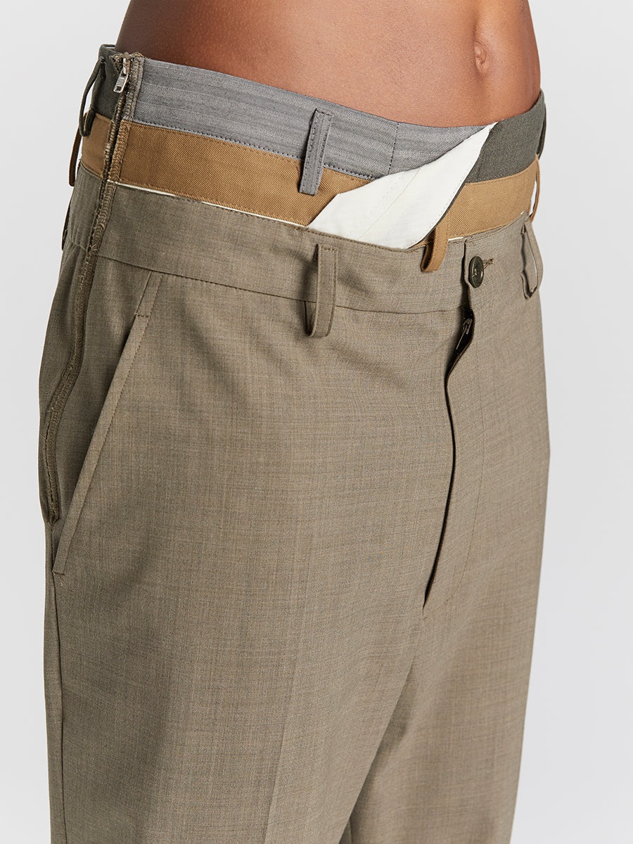 Anti Smoking Trousers Kaki Melange - 4