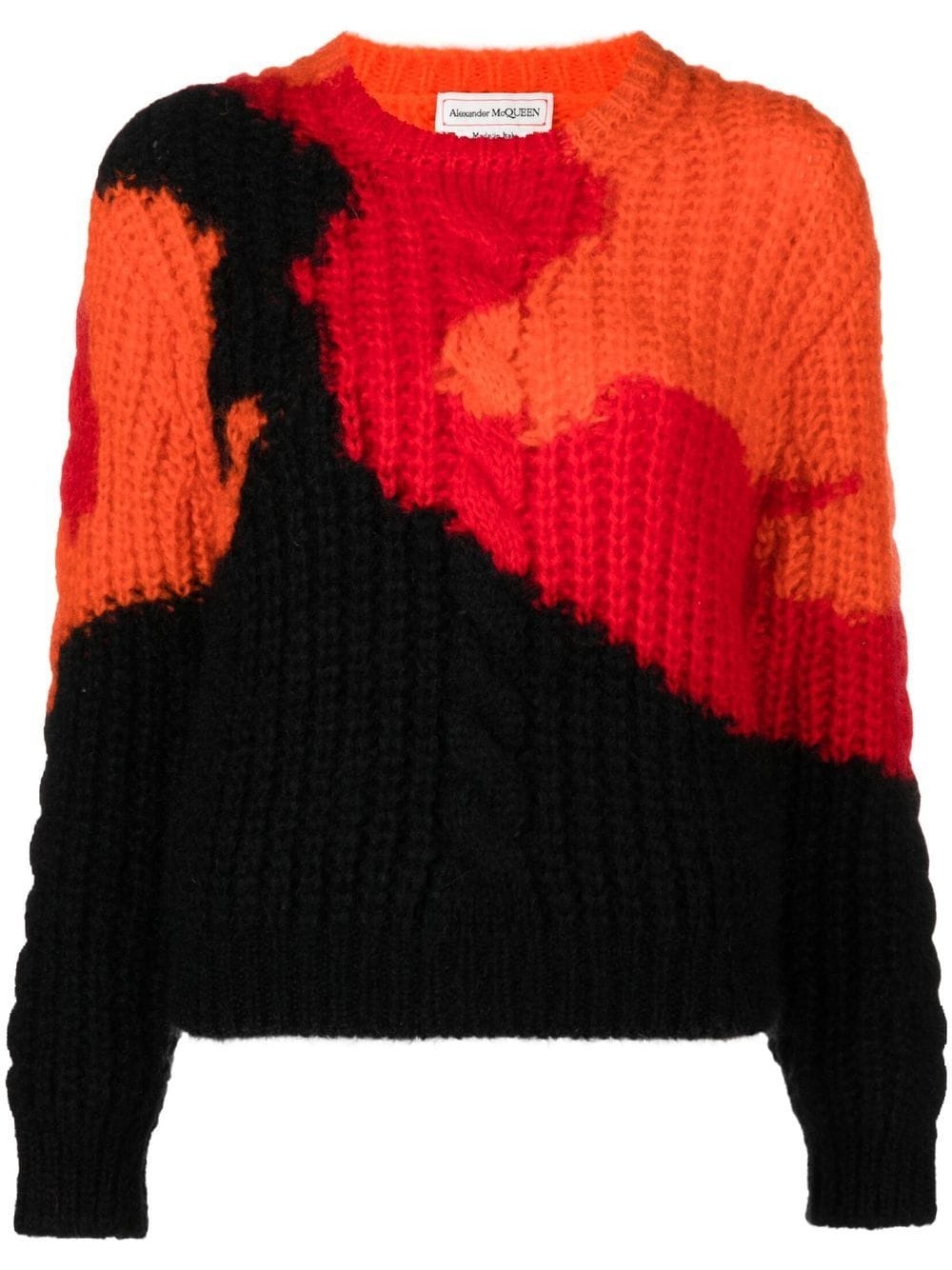 colourblock knit jumper - 1