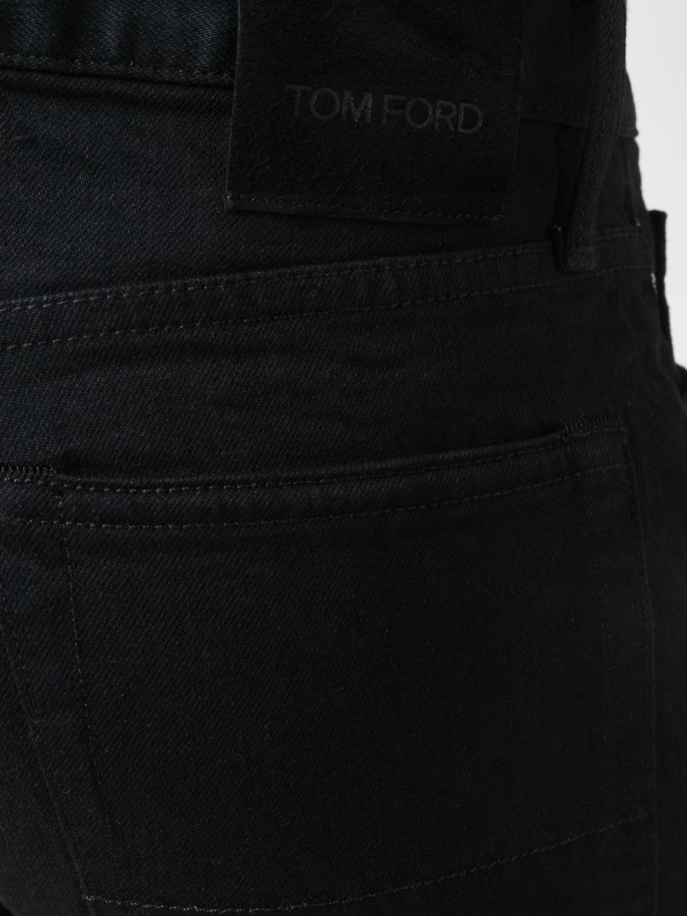 slim-cut washed jeans - 5