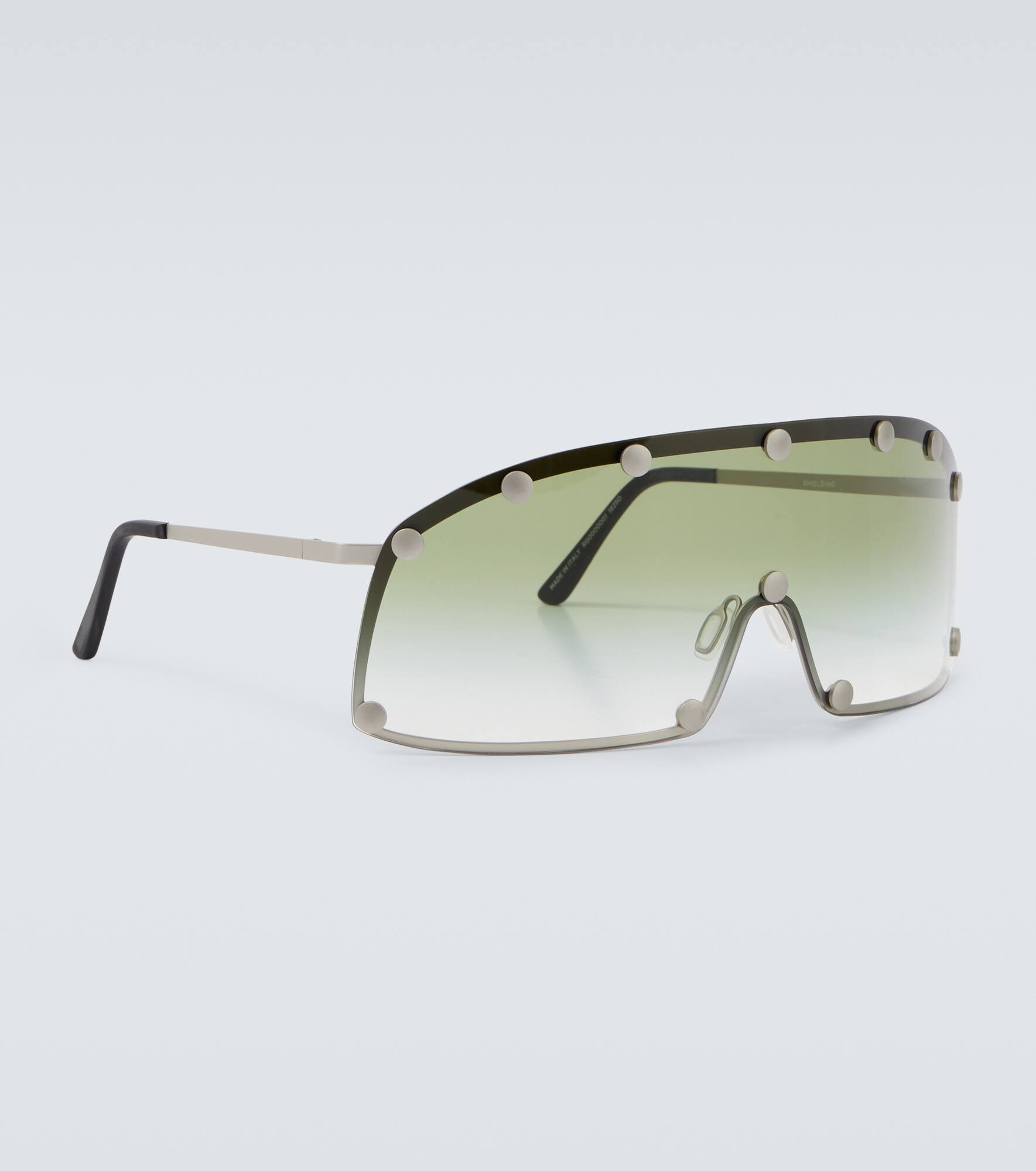 Studded shield sunglasses - 4