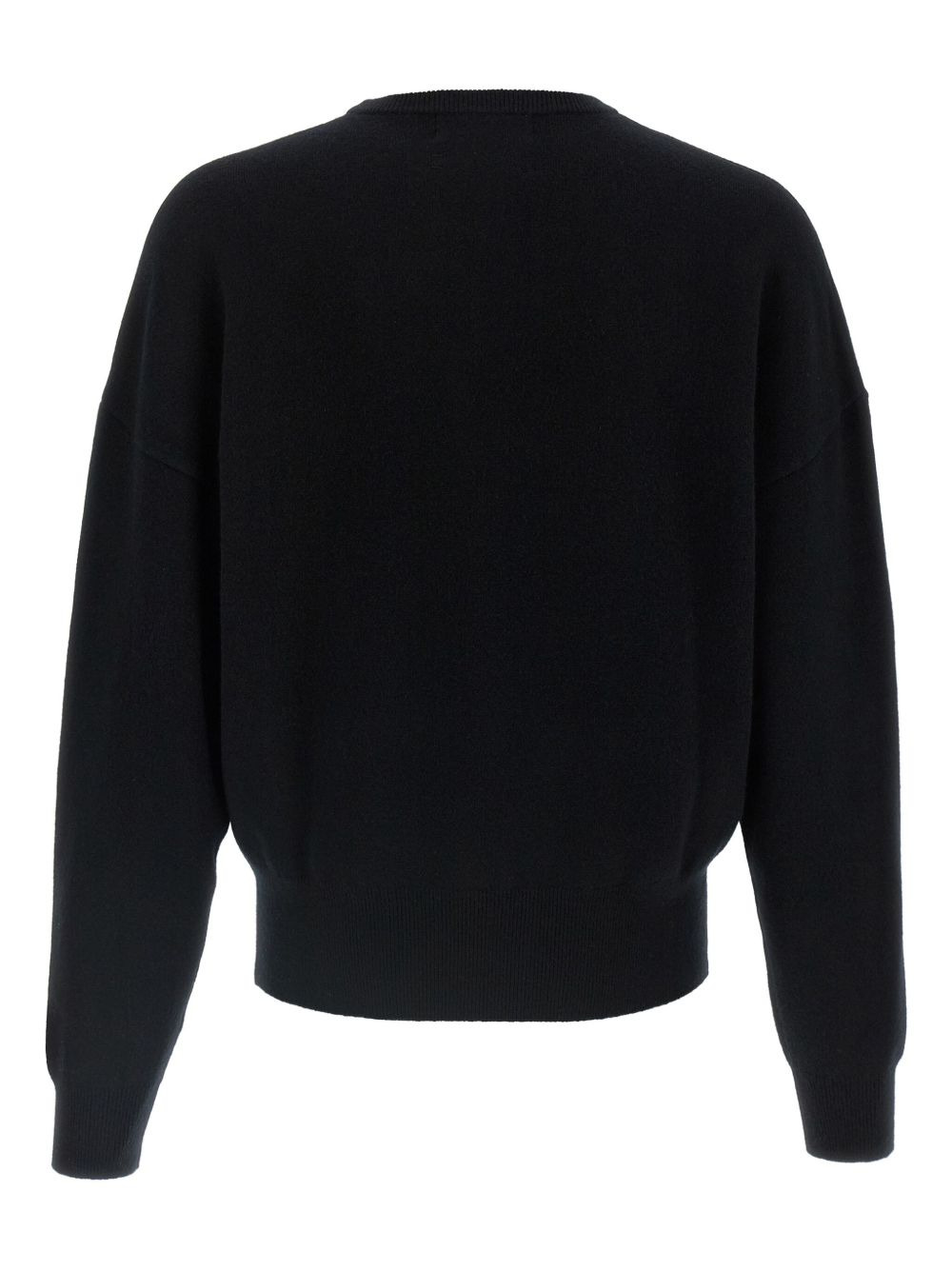 cuffed crew-neck sweater - 2