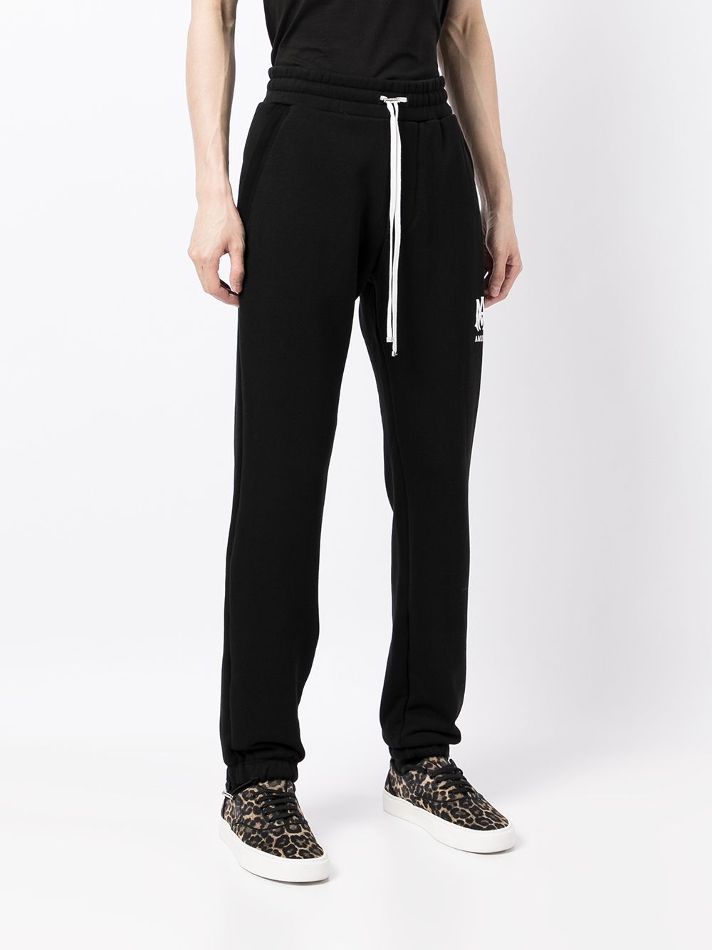 logo-print cotton track pants - 3