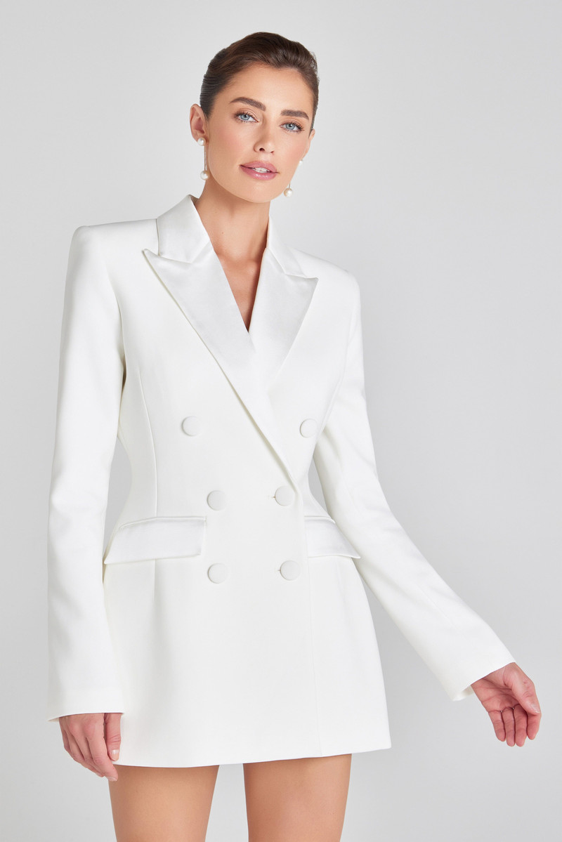Monica White Blazer Dress 6