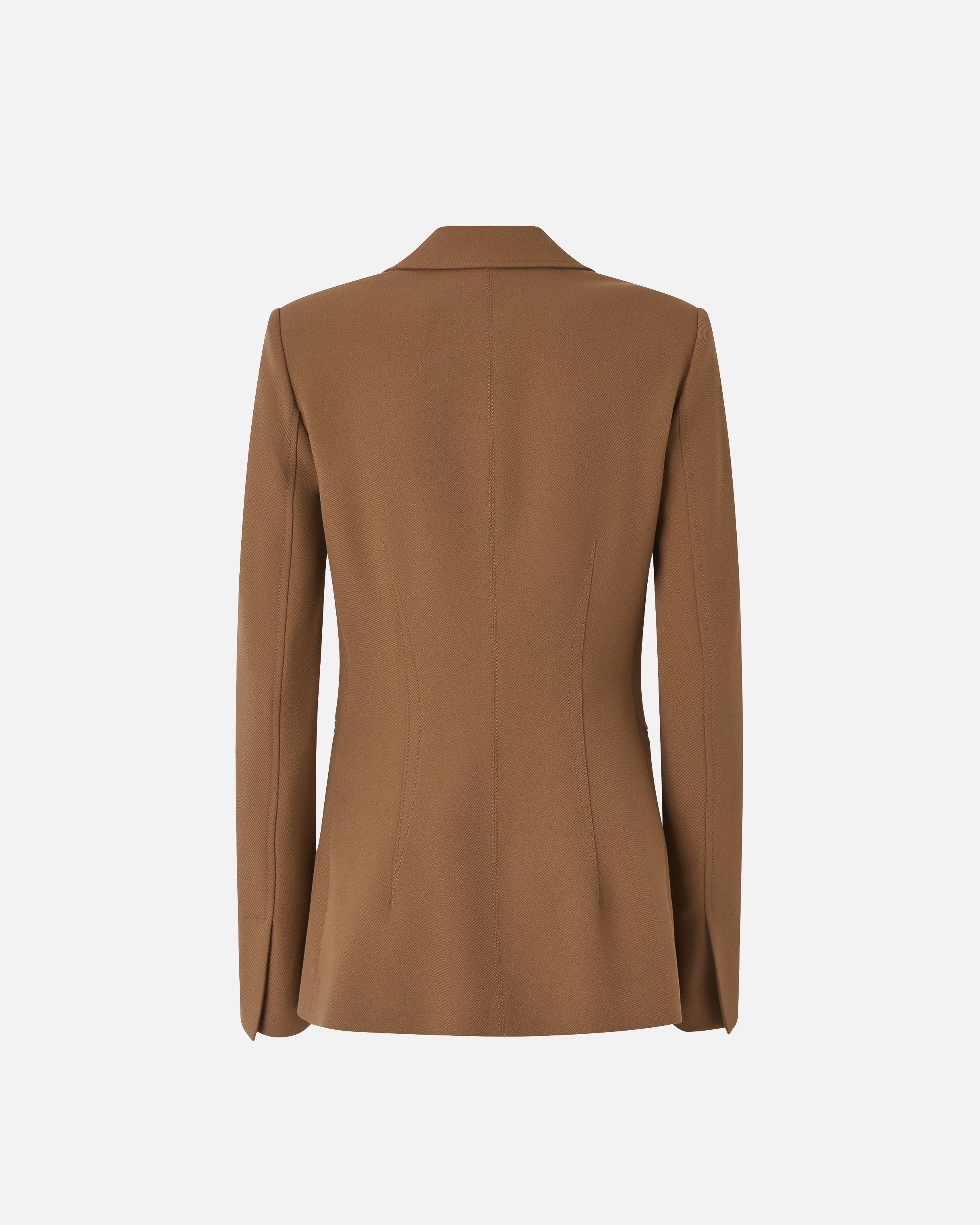 SINGLE-BREASTED JACKET WITH FITTED WAIST - 2