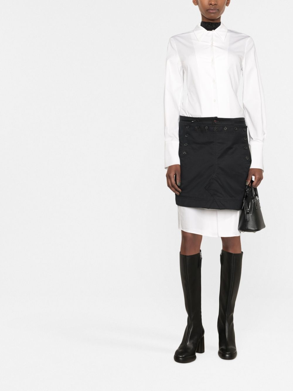 buttoned-up mini skirt - 2