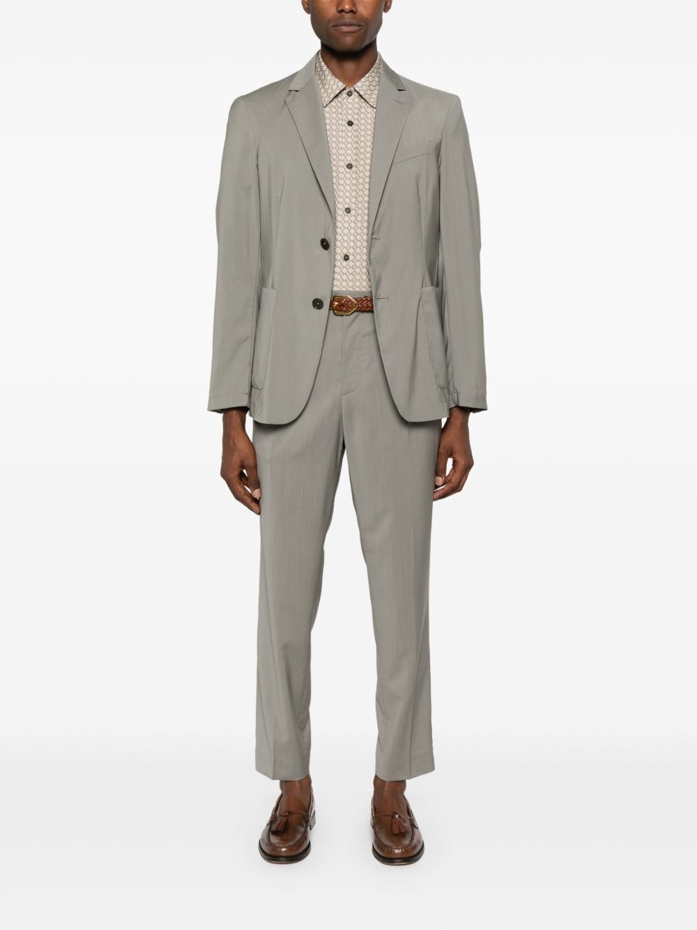 single-breasted wool blazer - 2