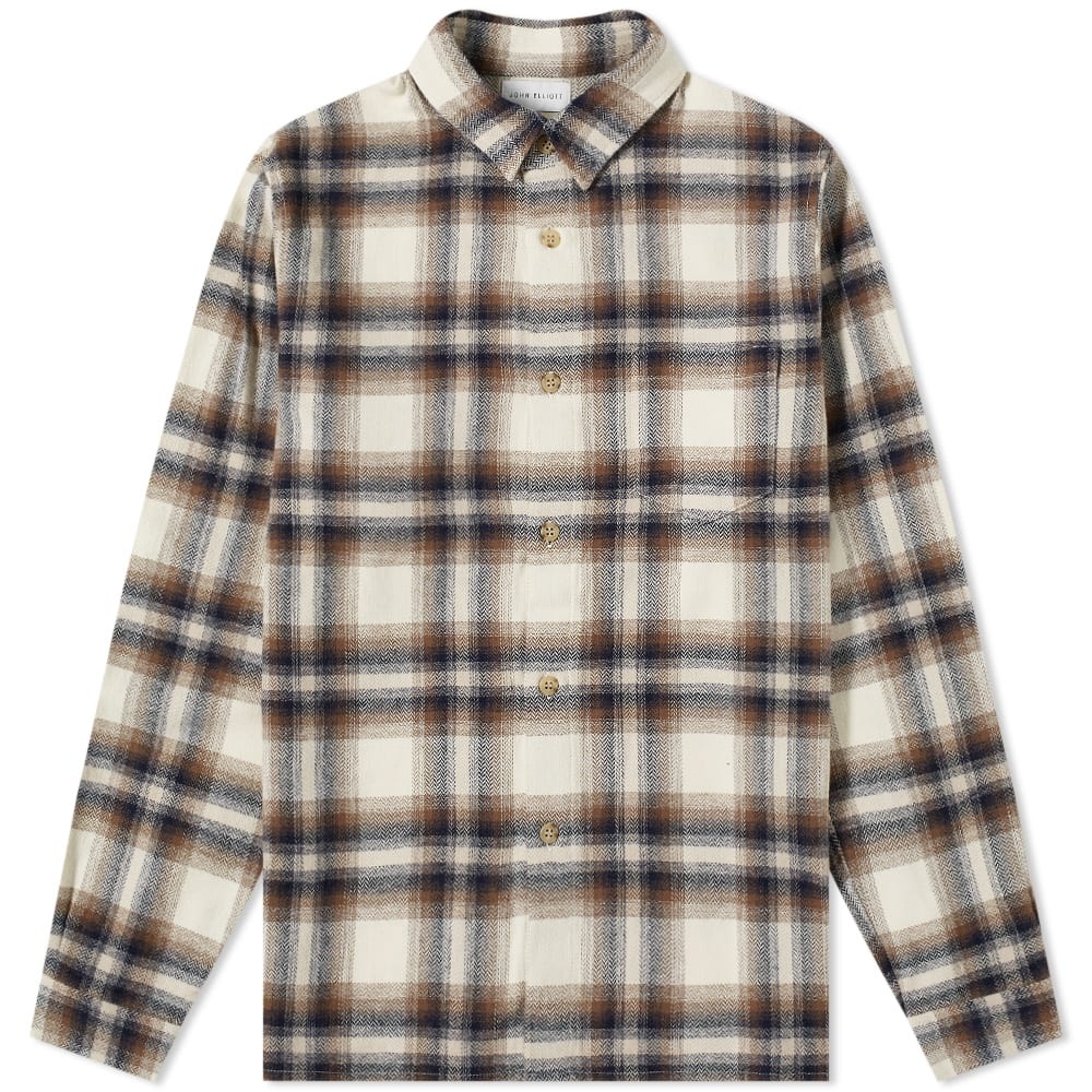 John Elliott Sly Cotton Straight Hem Shirt - 1