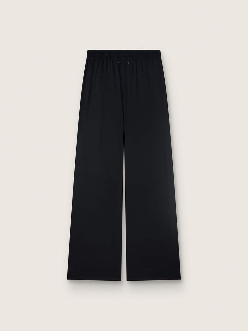 Golden Goose Women's sweatpants in black wool twill with sequin embroidery outlook