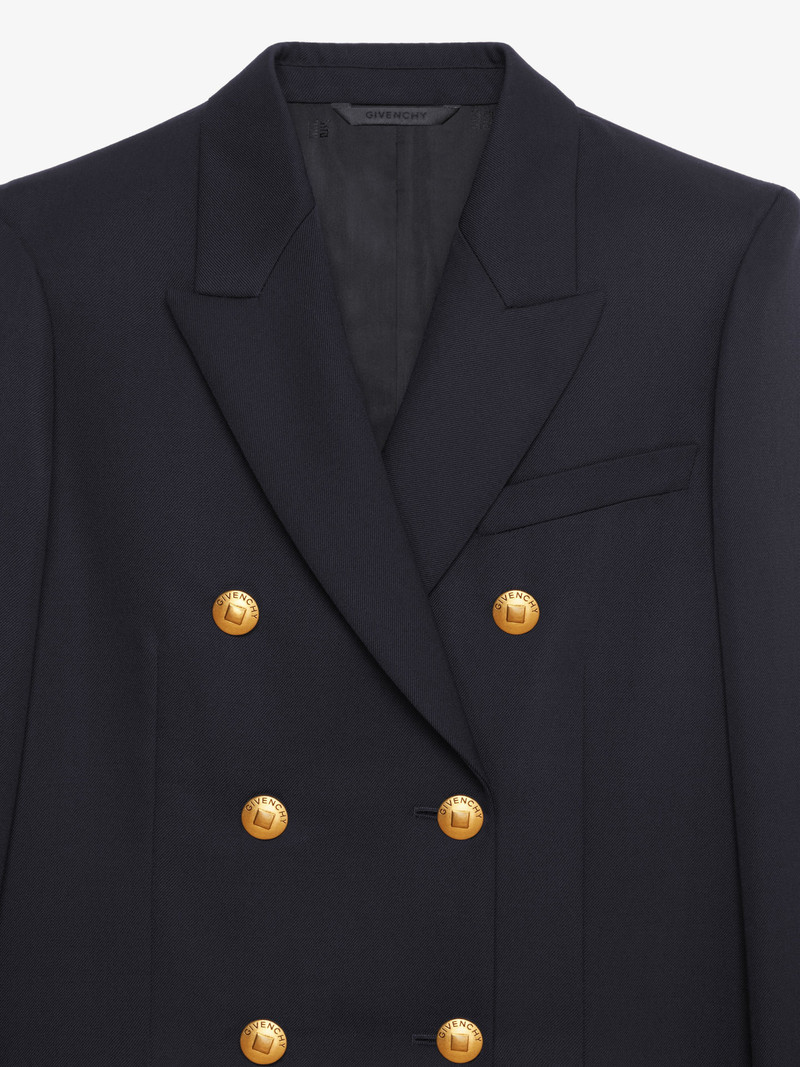 DOUBLE BREASTED JACKET IN WOOL AND MOHAIR 5