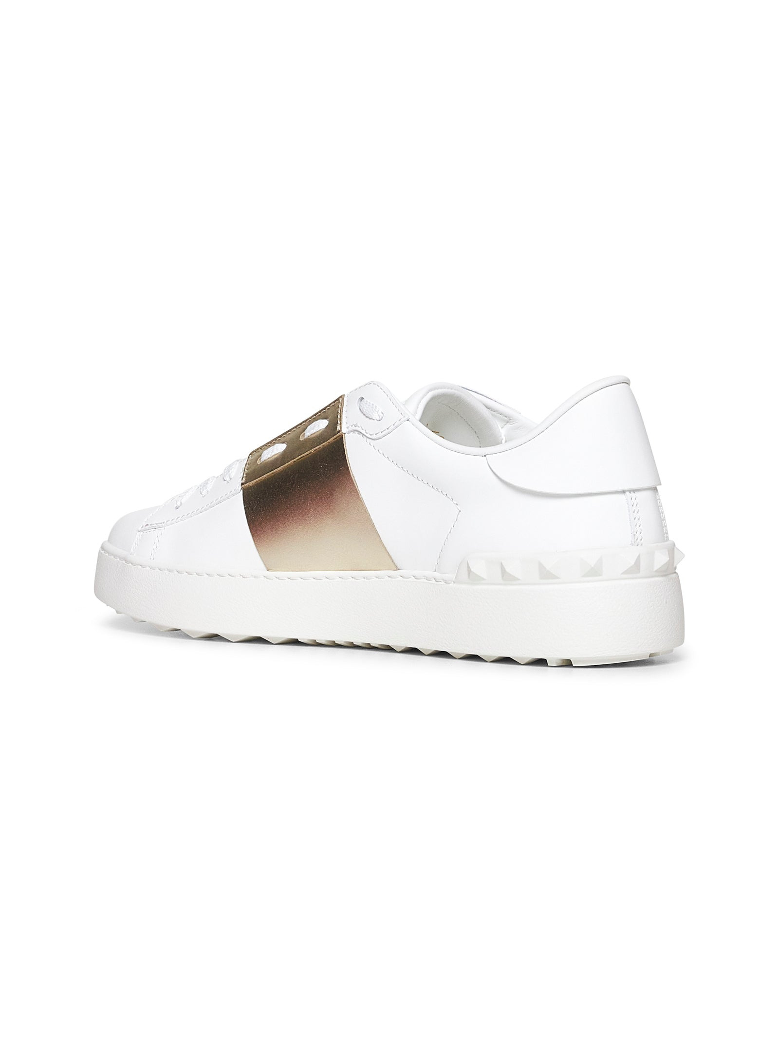 Valentino Garavani Women White Calfskin Open Sneakers - 3