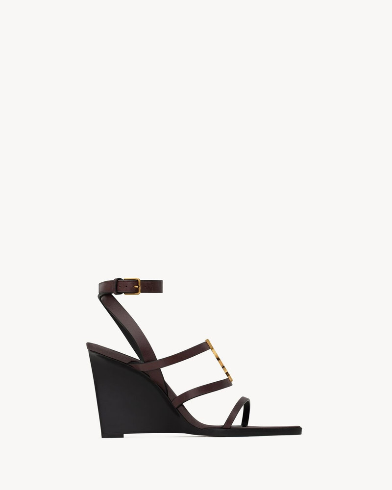 CASSANDRA WEDGES IN SMOOTH LEATHER - 1