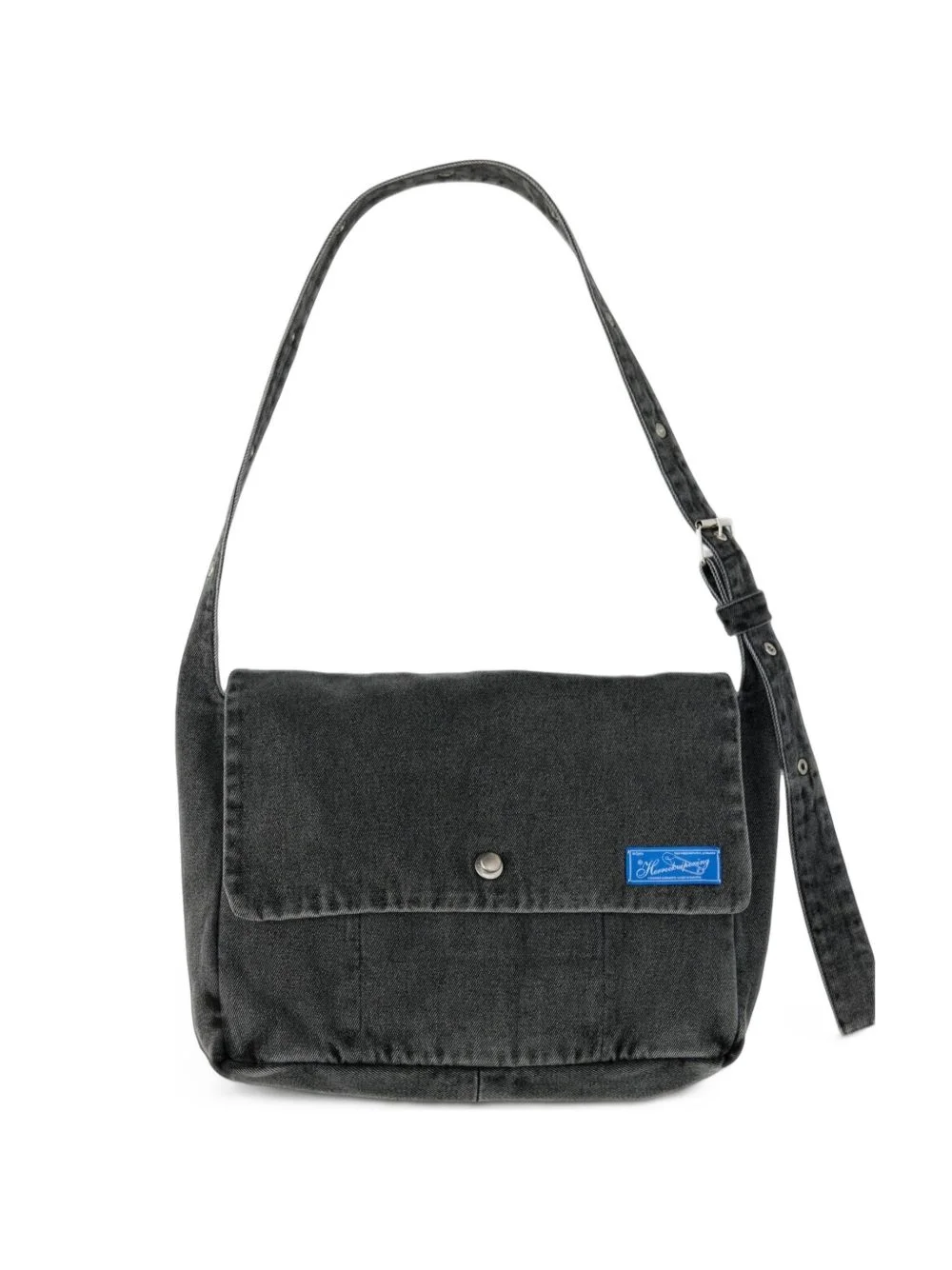 stonewashed messenger bag - 1