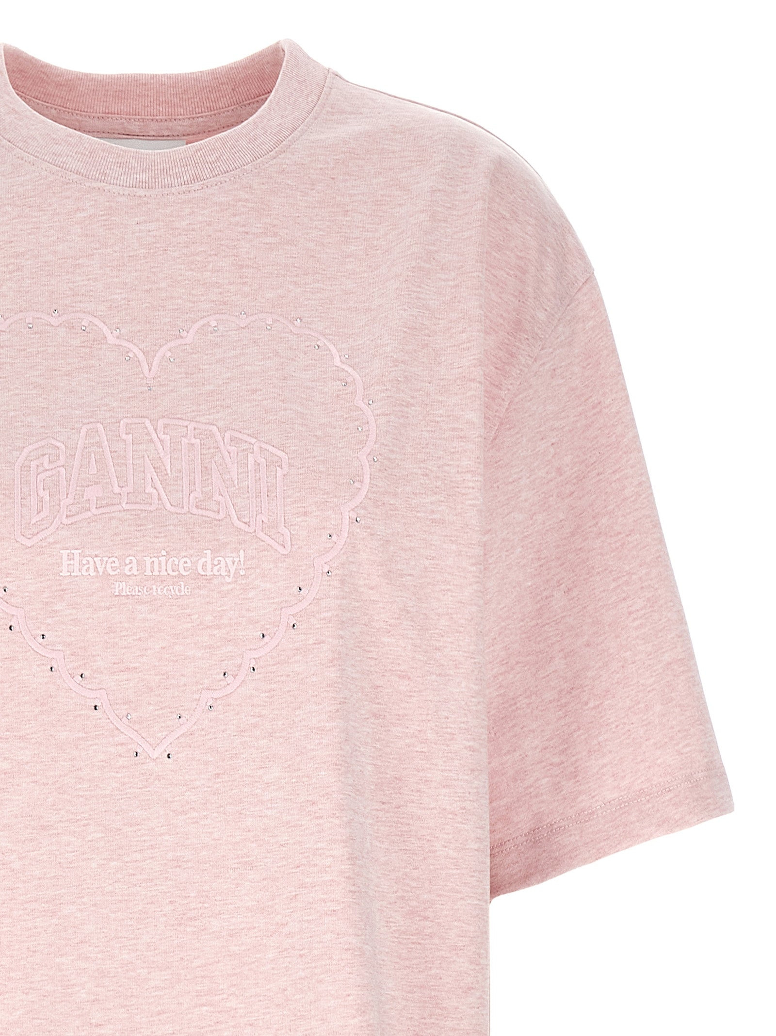 Ganni Women Heart T-Shirt - 3