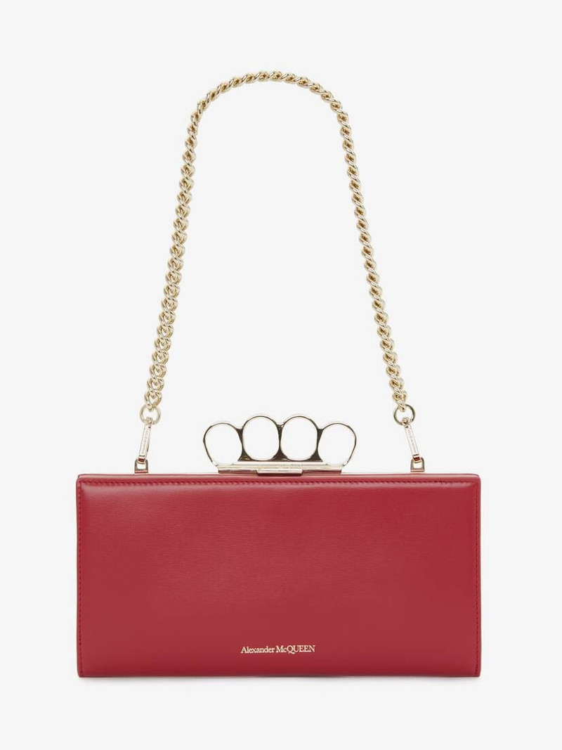 The Four Ring Case With Chain in Cherry 5