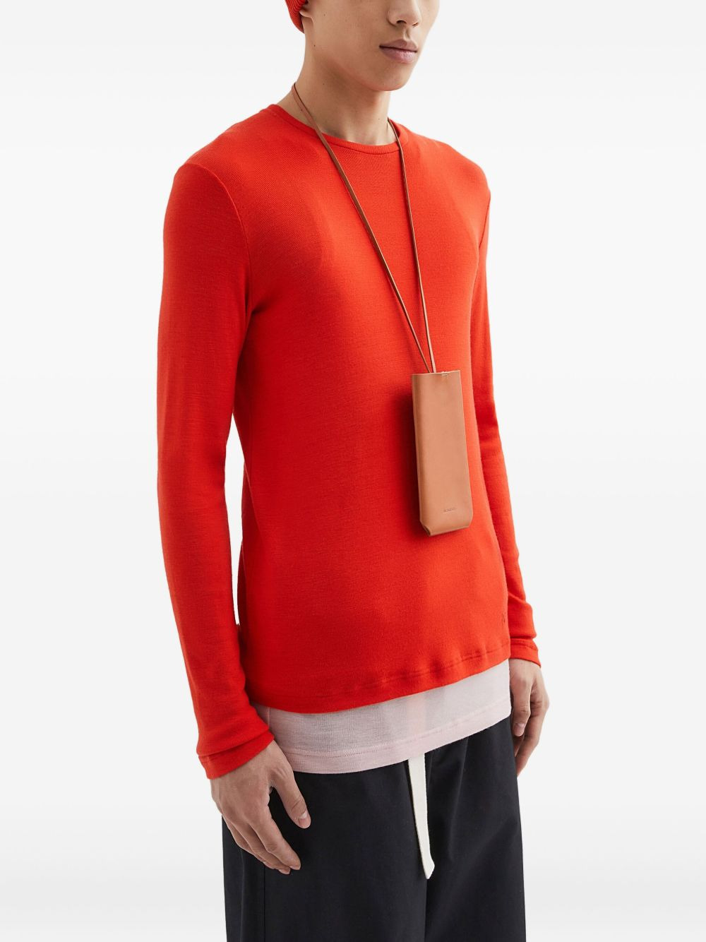 wool layered T-shirt - 3
