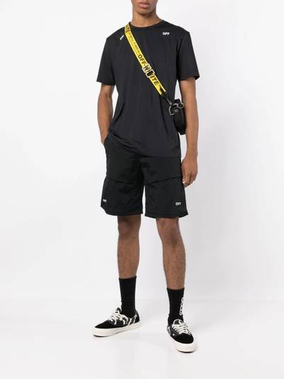 Off-White logo-print cargo shorts outlook