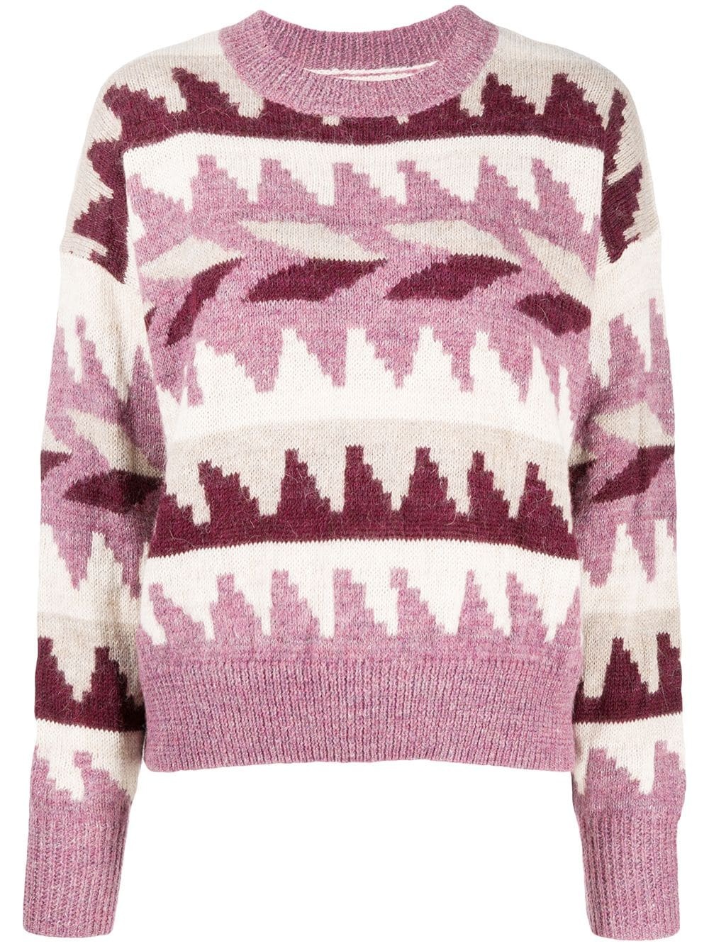 geometric print jumper - 1