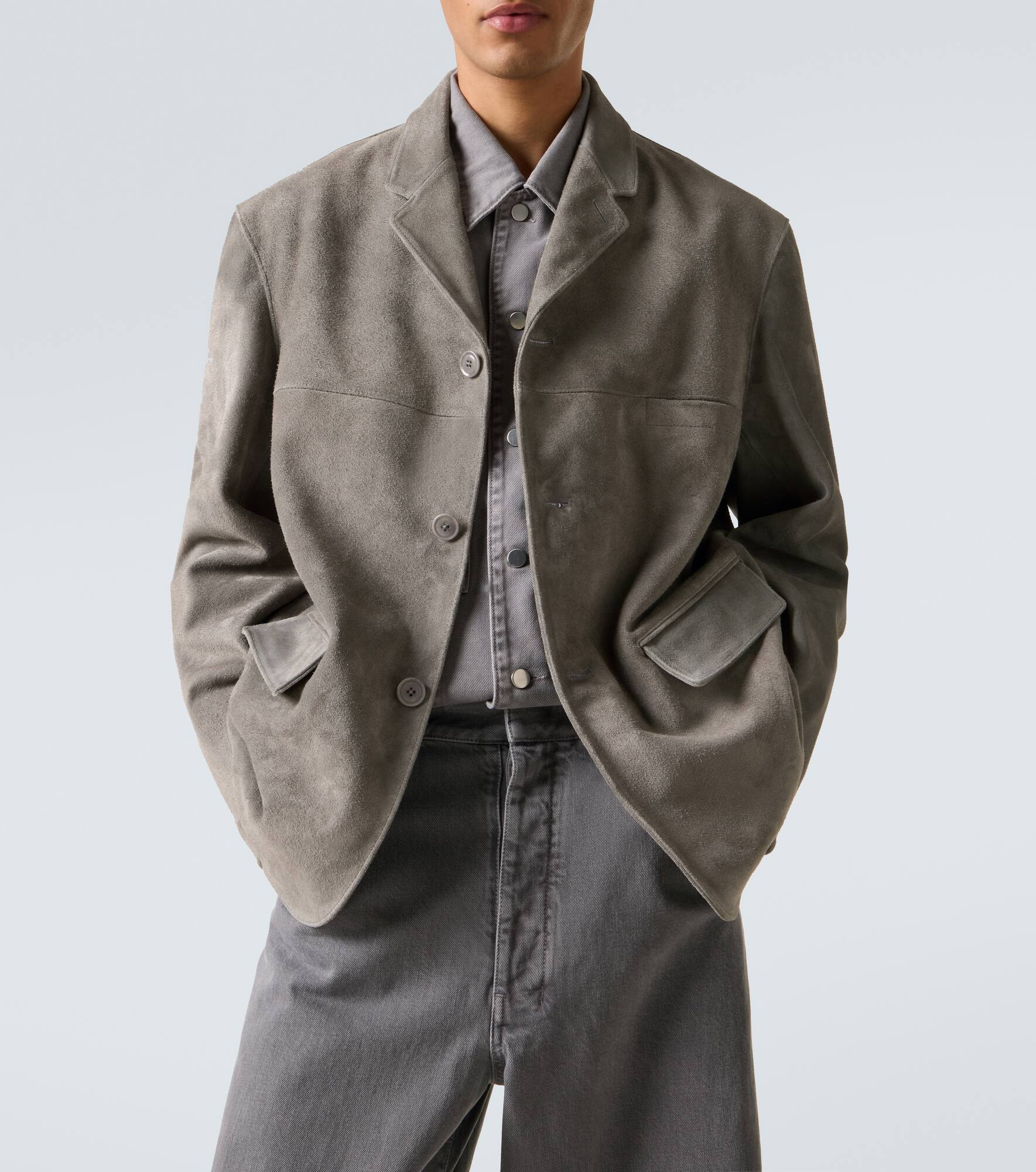 Suede blazer - 5