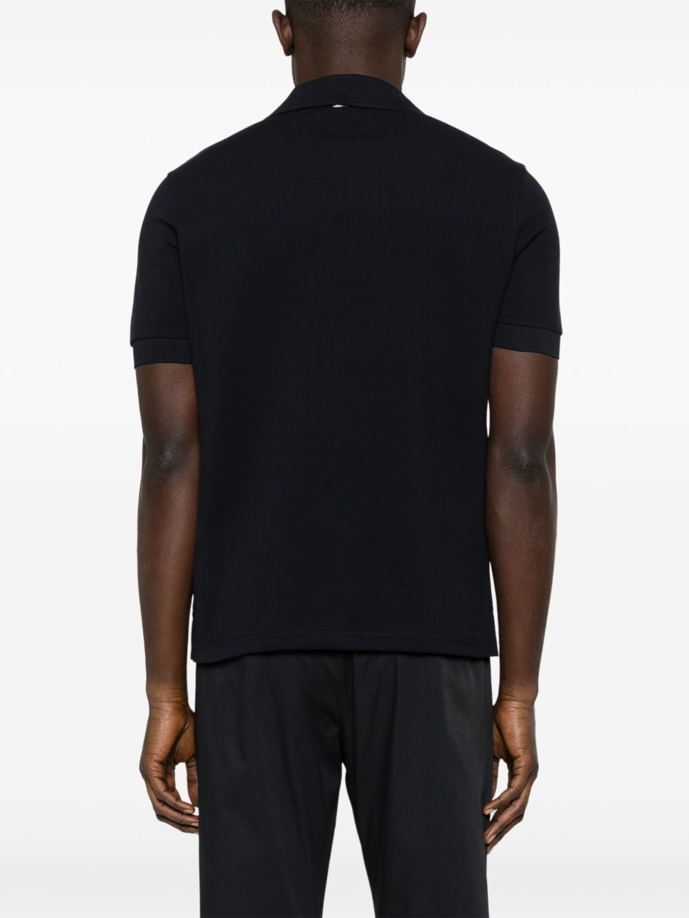 embroidered-logo polo shirt - 3