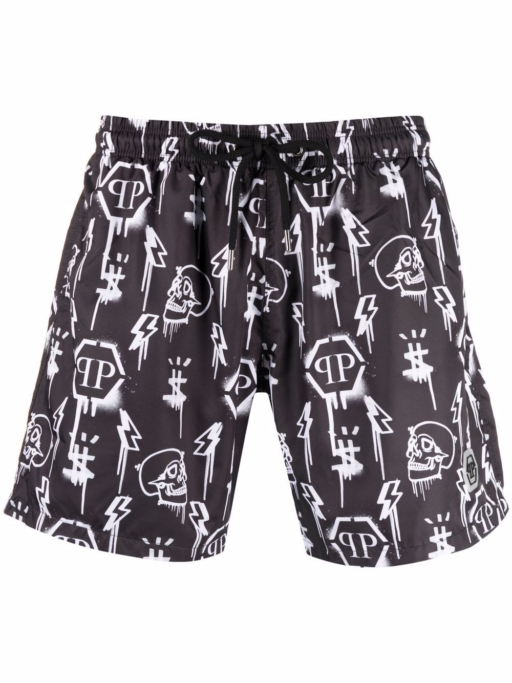 monogram-patterned swim shorts - 1