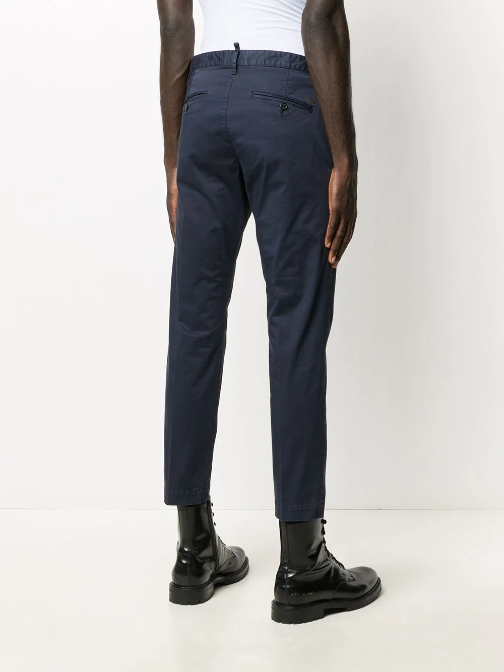 cropped classic chinos - 4