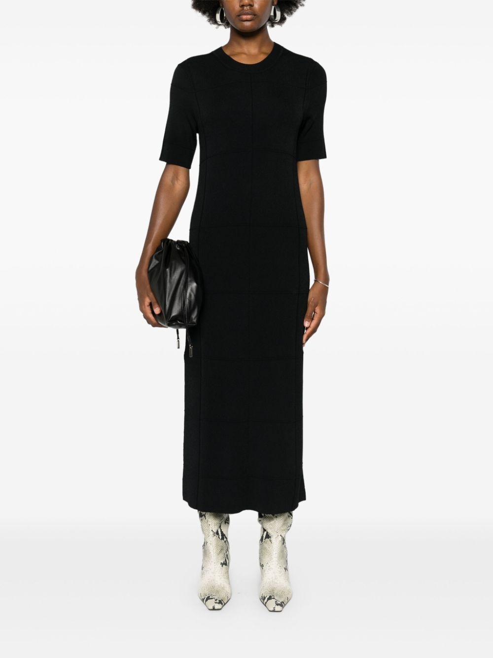 panelled midi dress - 2