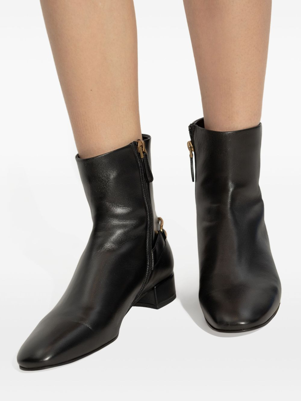 30mm zip embellished ankle boots - 5