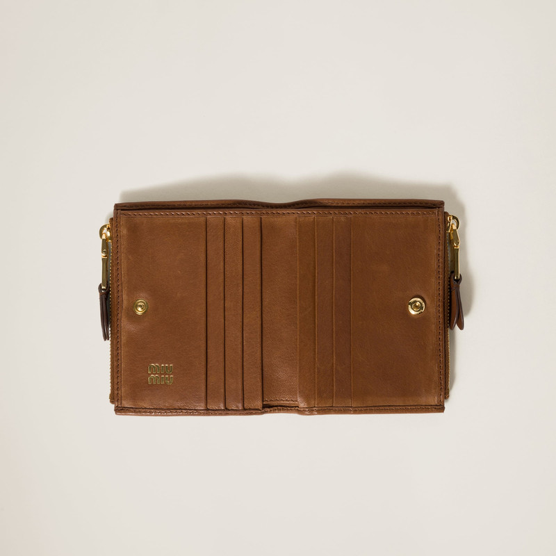 Miu Miu Small nappa leather wallet outlook