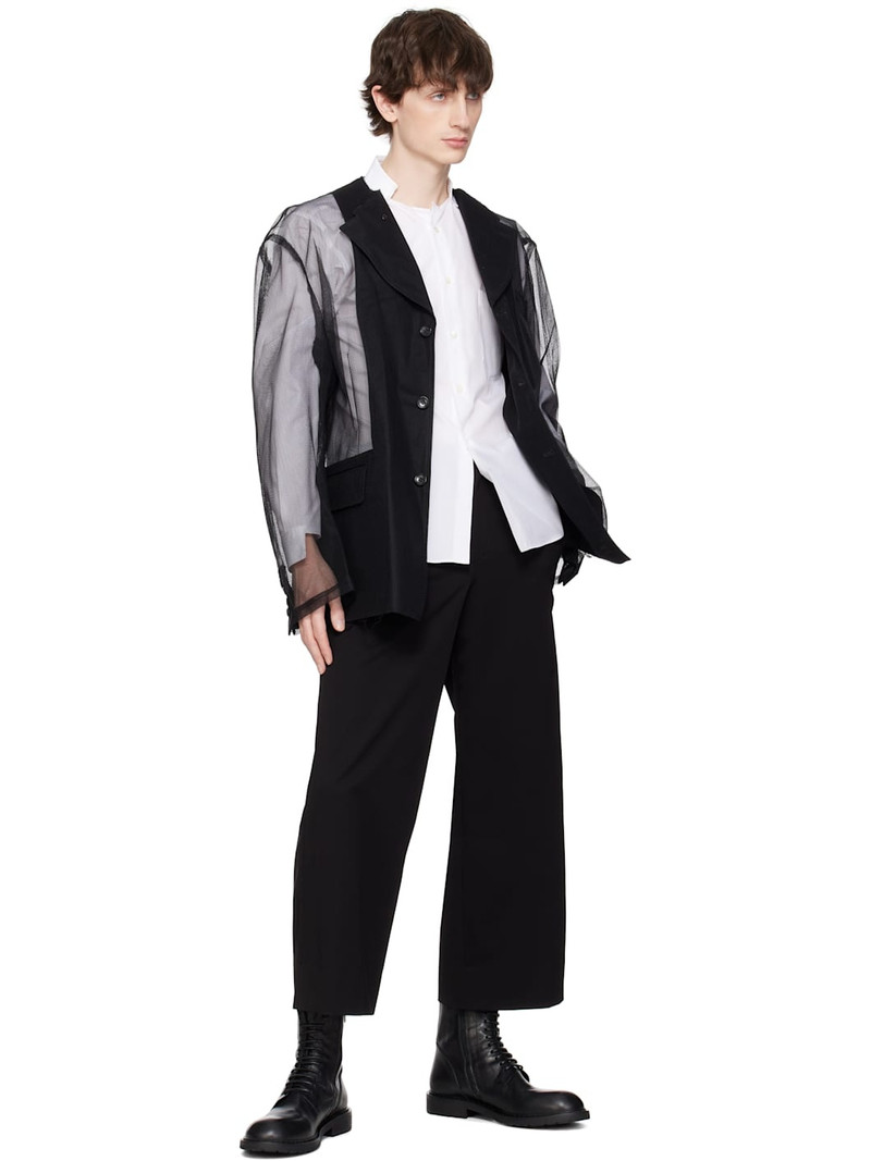 BLACK COMME des GARÇONS Black Sheer Blazer outlook