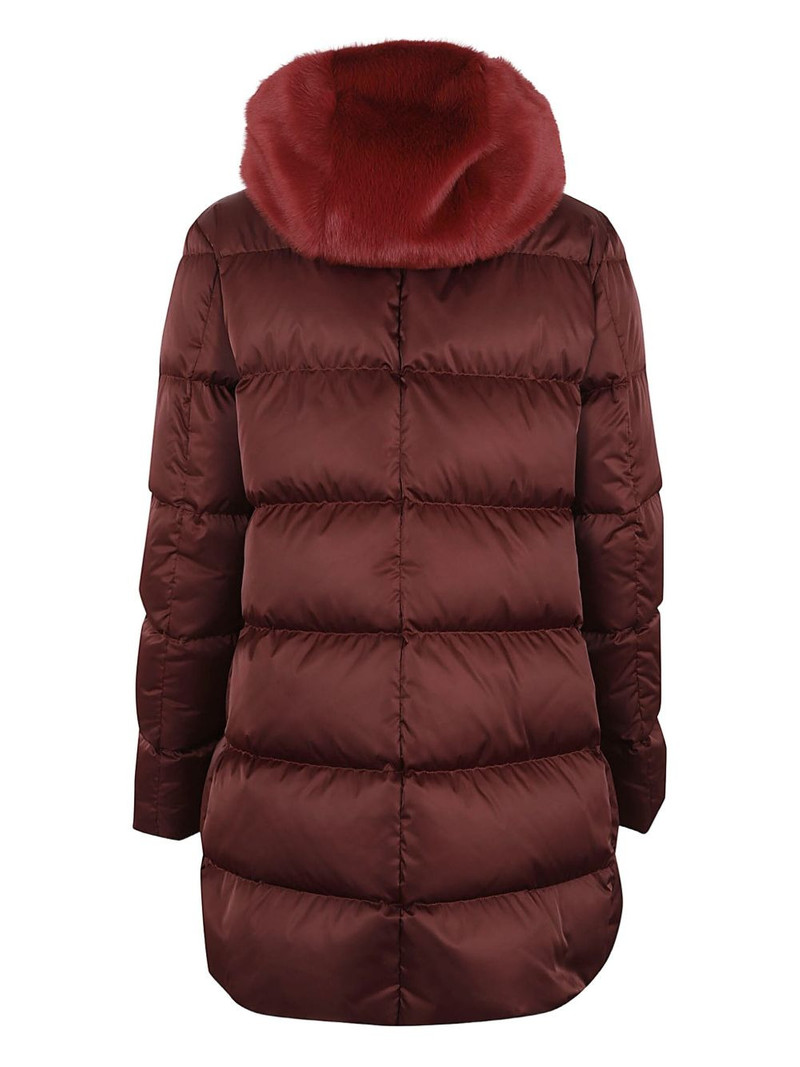 Herno fur hooded jacket outlook