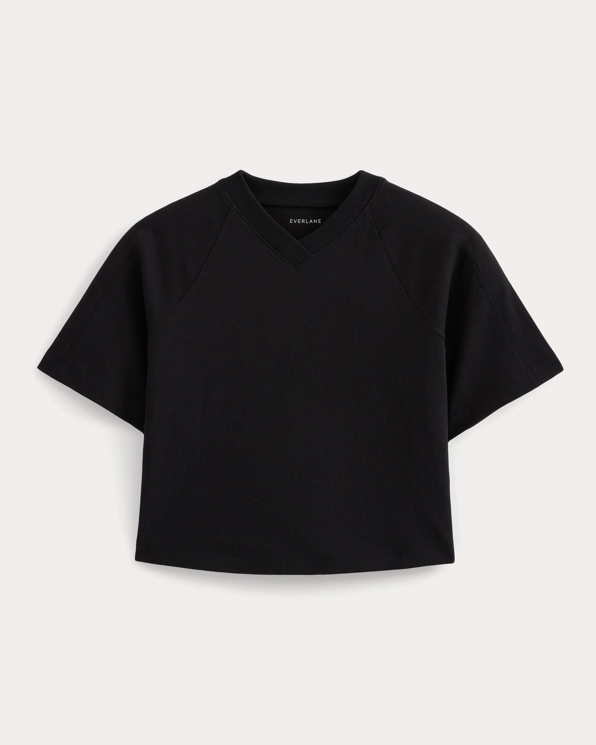 PREMIUM WEIGHT CROPPED PANELED TEE - 1