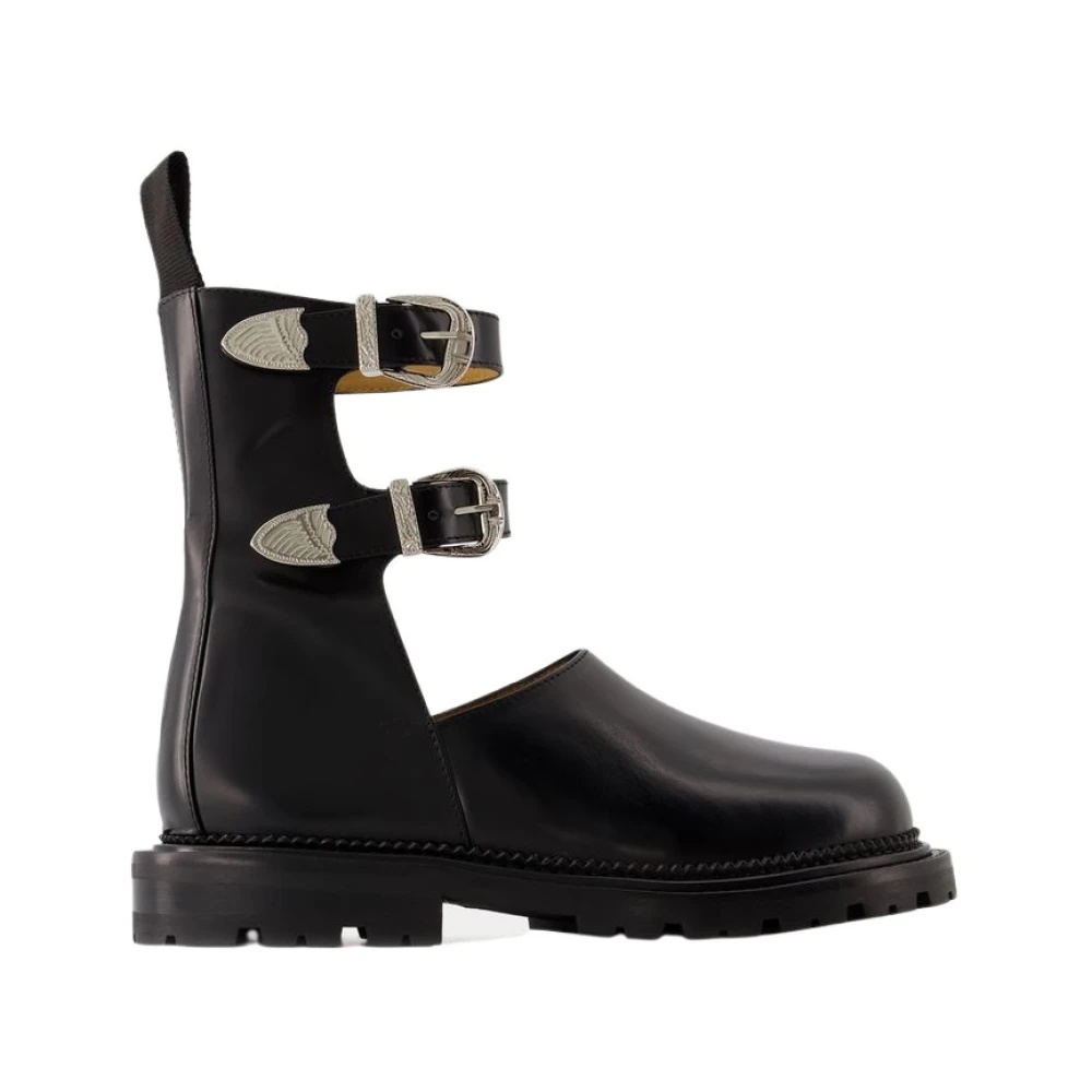 ショートブーツ・ブーティ TOGA Aj1288 Boots - Toga Pulla - Leather - Black TOGA PULLA AJ1288 BOOTS - TOGA PULLA - LEATHER - BLACK