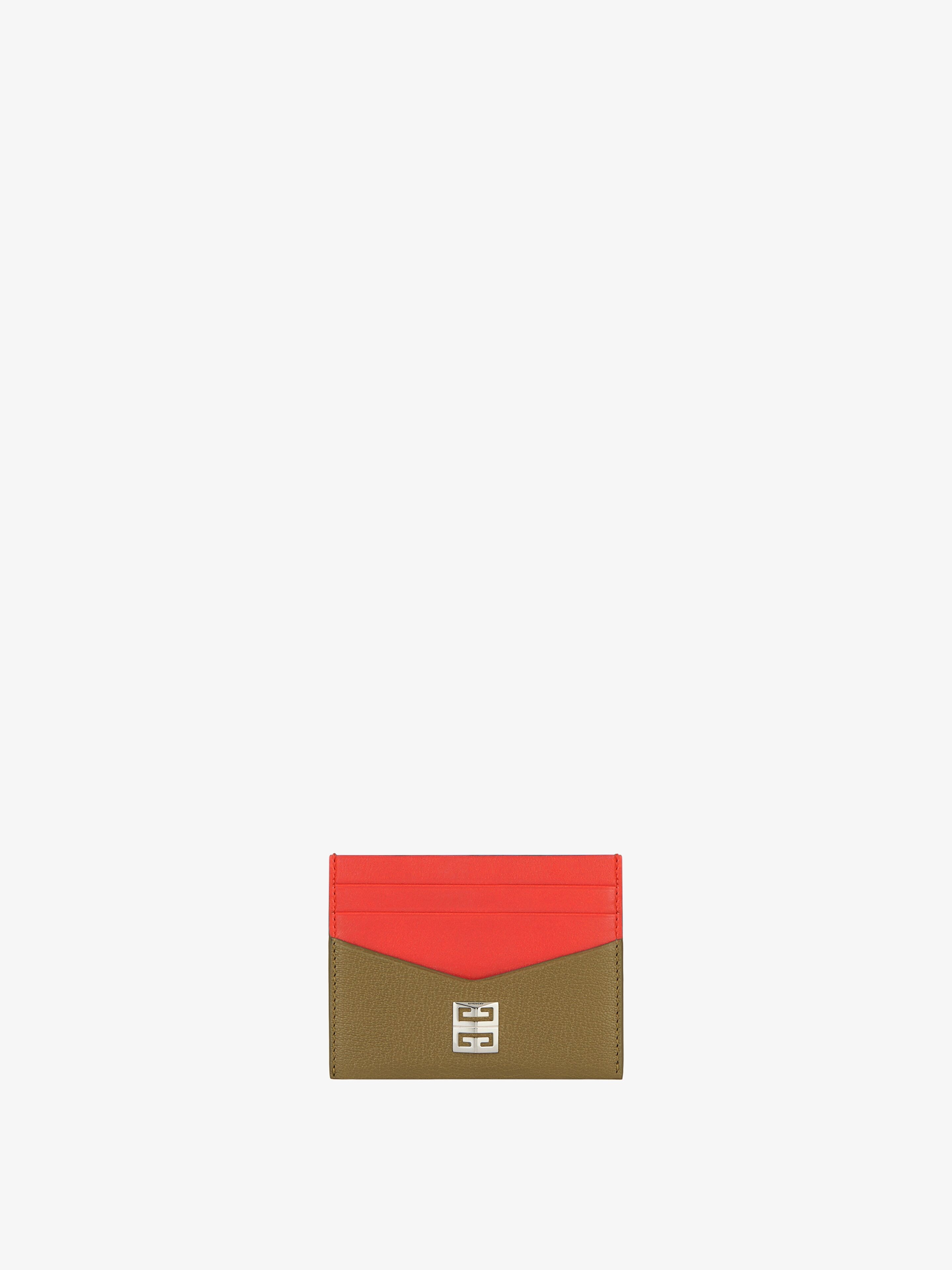 CARD HOLDER IN TWO TONE LEATHER - 1