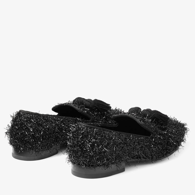JIMMY CHOO Foxley/M
Black Tinsel Loafers outlook