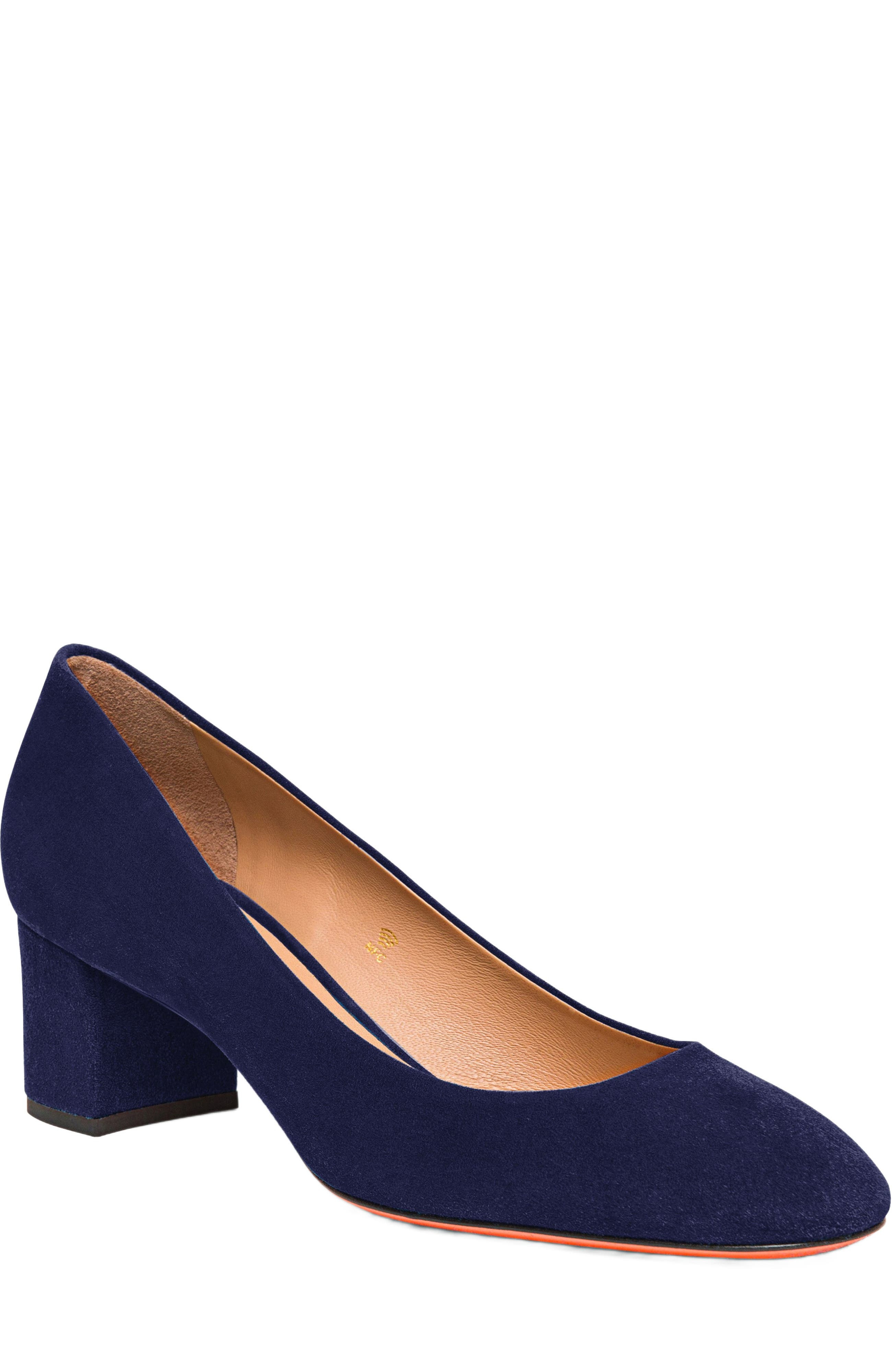 Santoni Women's suede low-heel pump in Blue at Nordstrom - 2