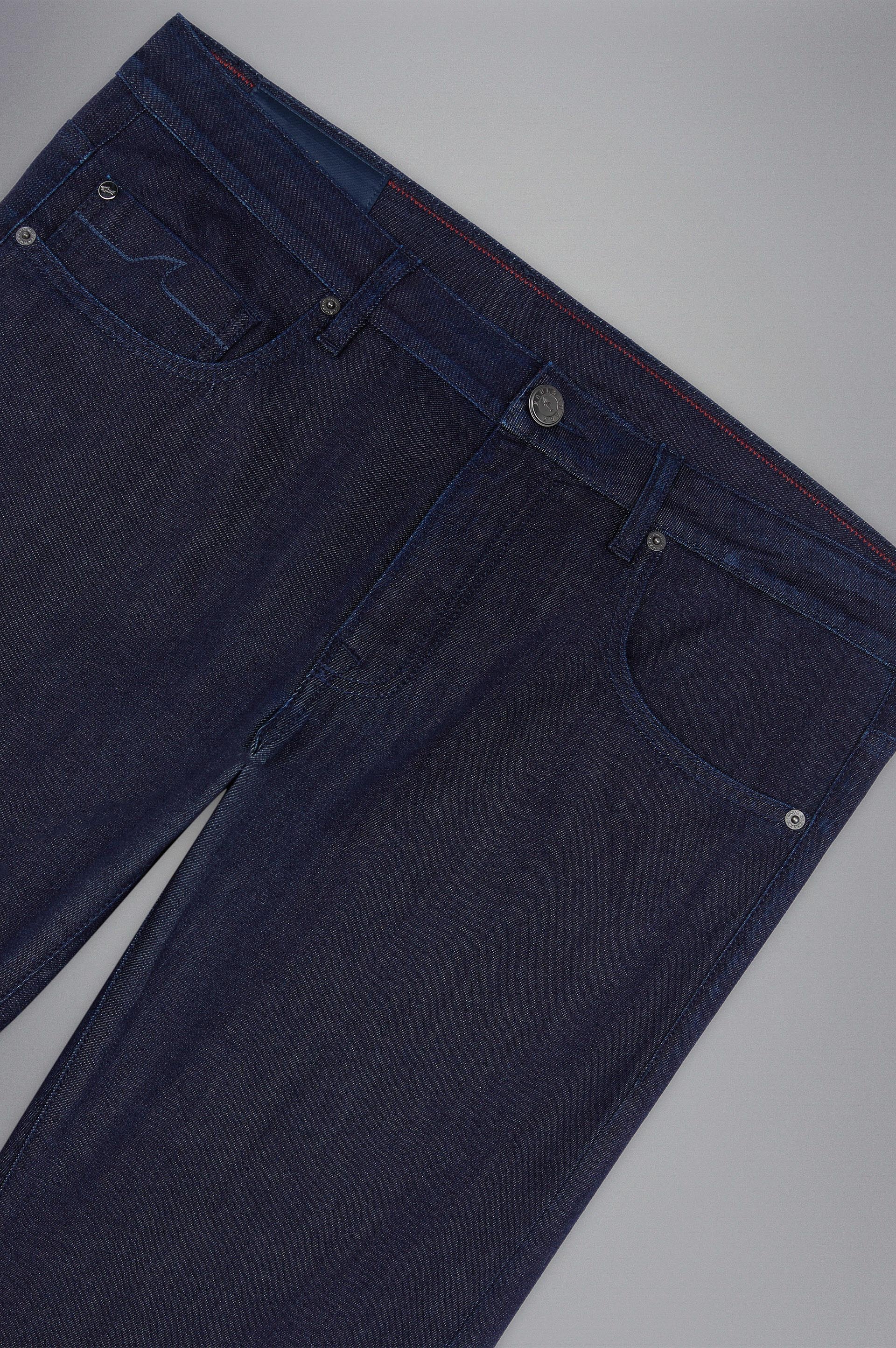 GIZA COTTON DENIM JEANS - 5