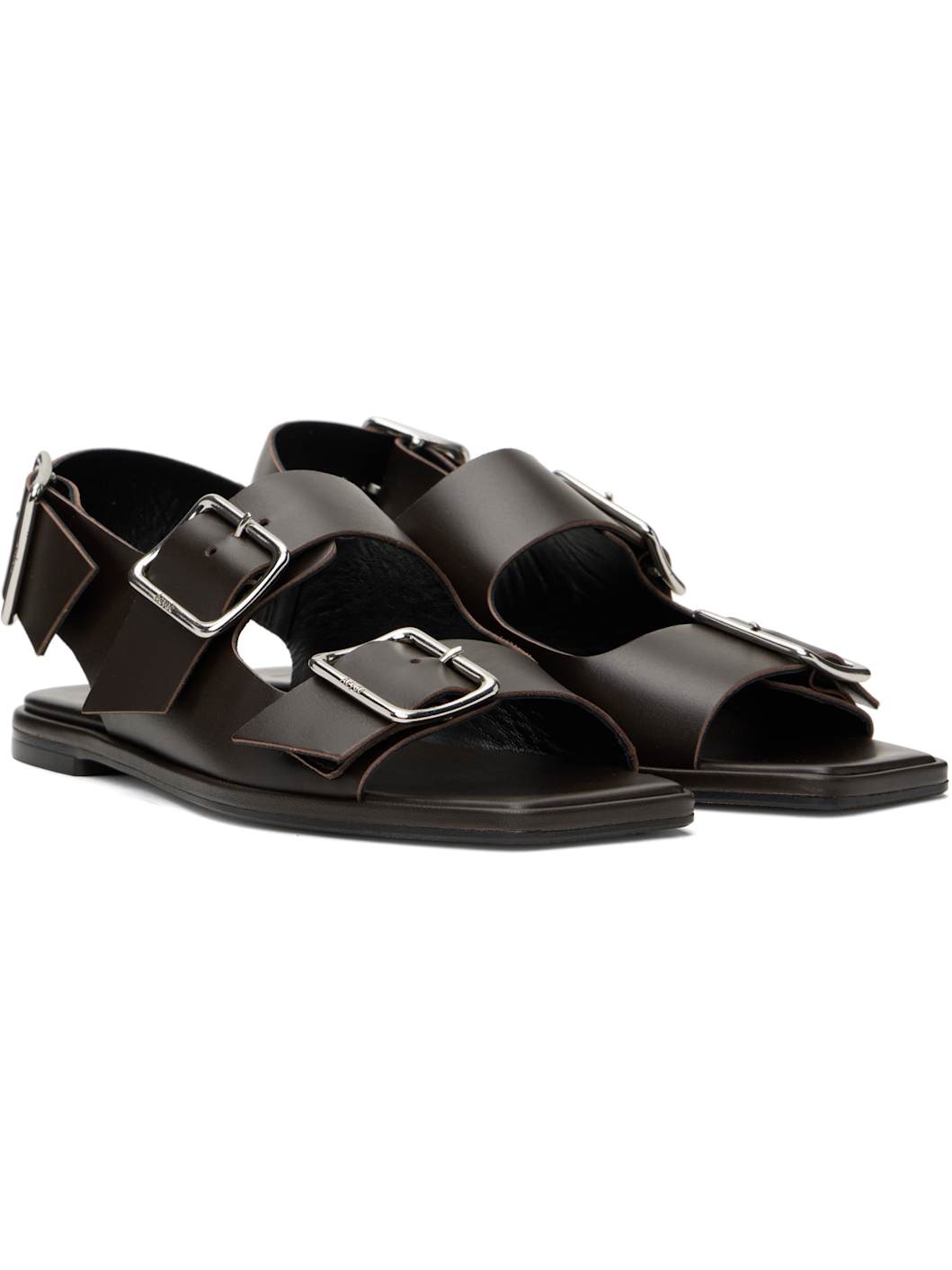 Brown Thekla Leather Slingback Sandals - 4