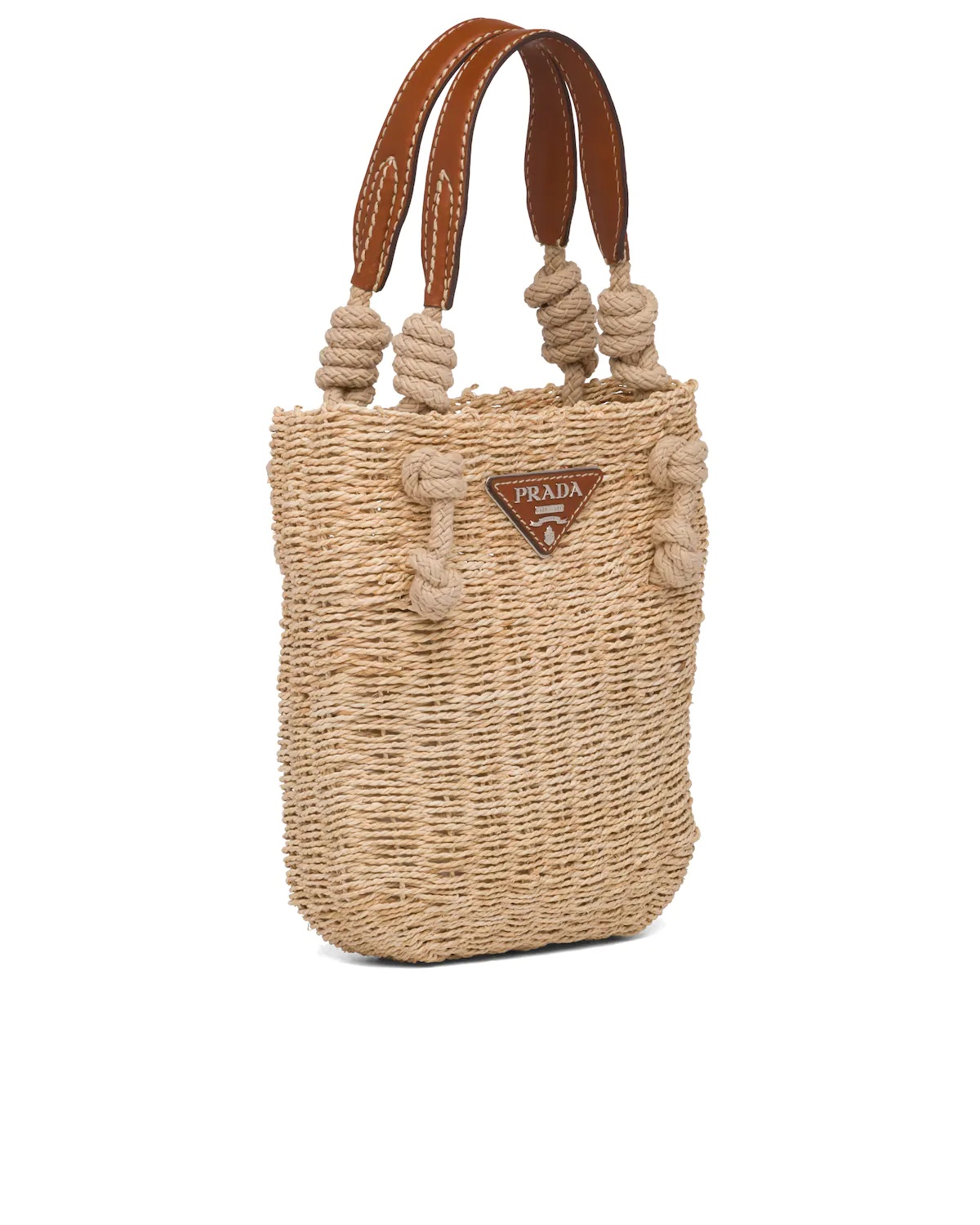 Corn Husk and Leather Tote - 3