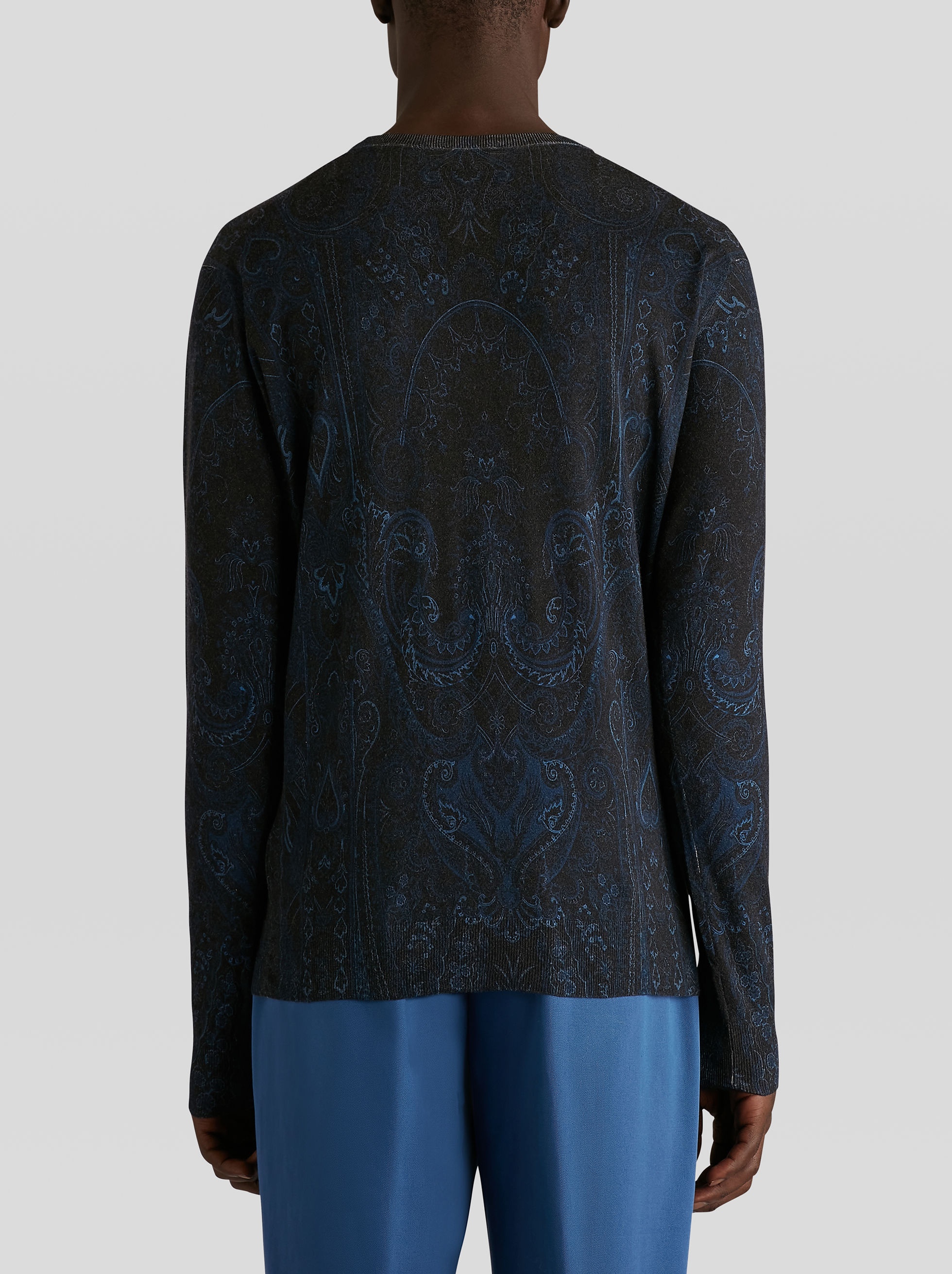SILK AND CASHMERE PAISLEY JUMPER - 4